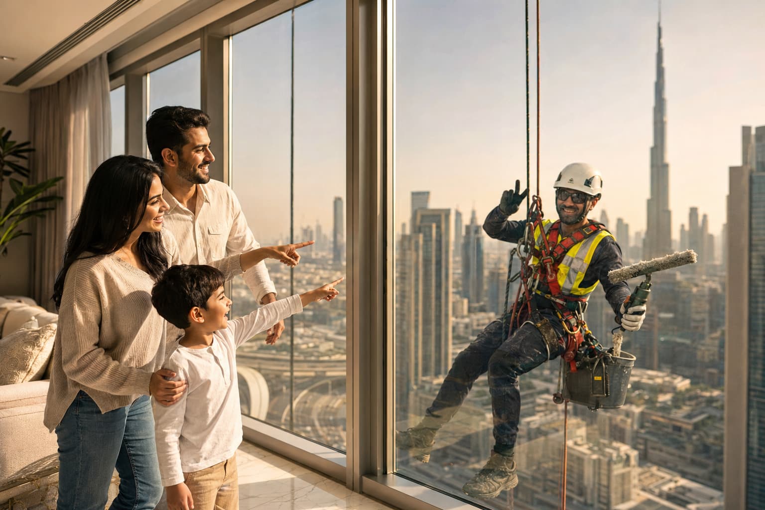 Sky Rope rope access technicians at work